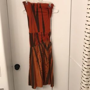 Striped//beaded Marciano dress